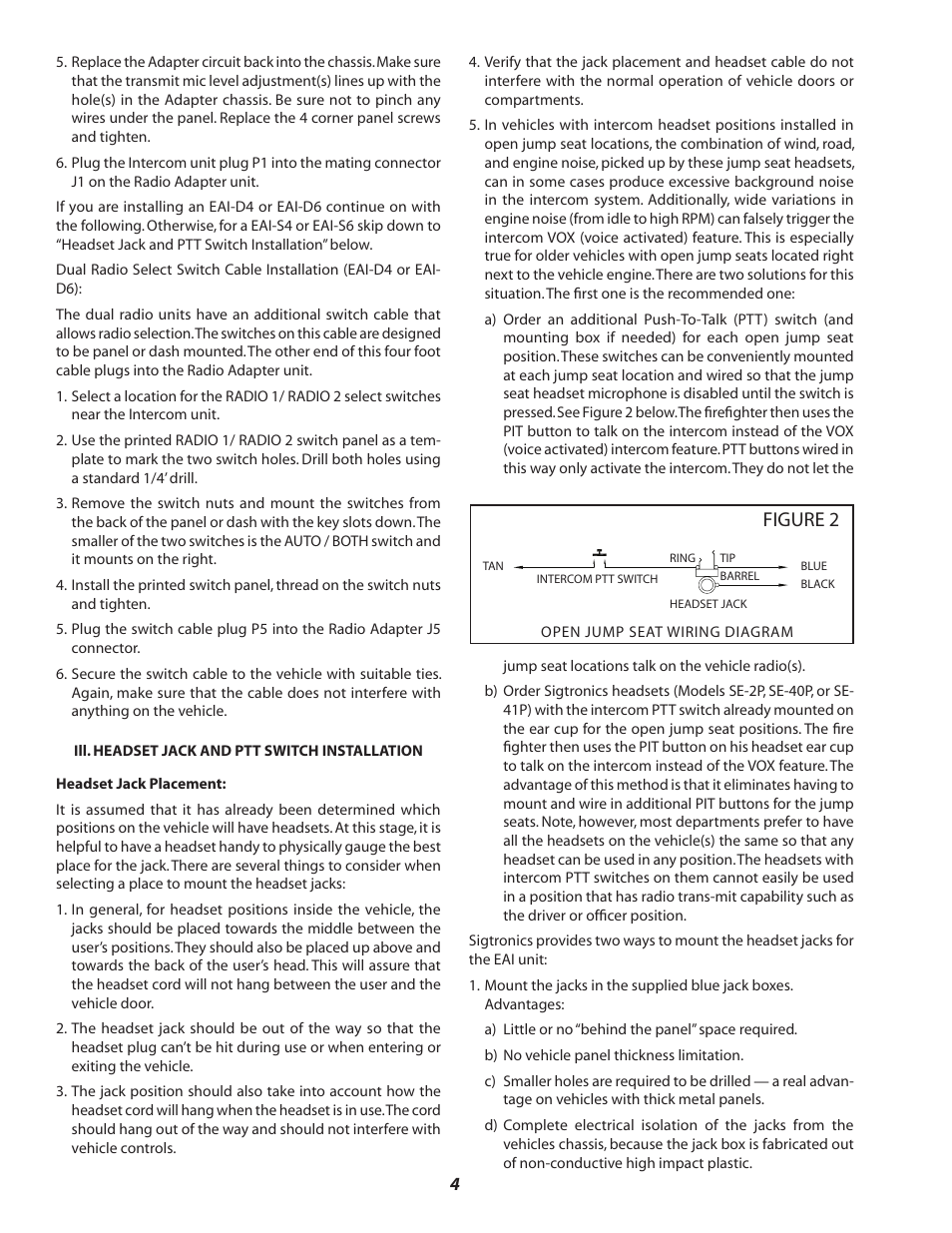 Figure 2 | Sigtronics EAI Operating Instructions User Manual | Page 4 / 12