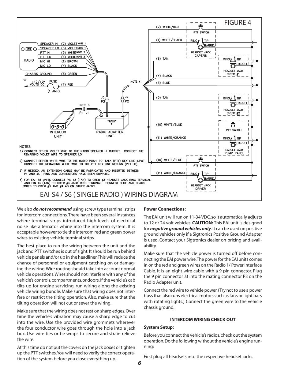 Sigtronics EAI Operating Instructions User Manual | Page 6 / 12