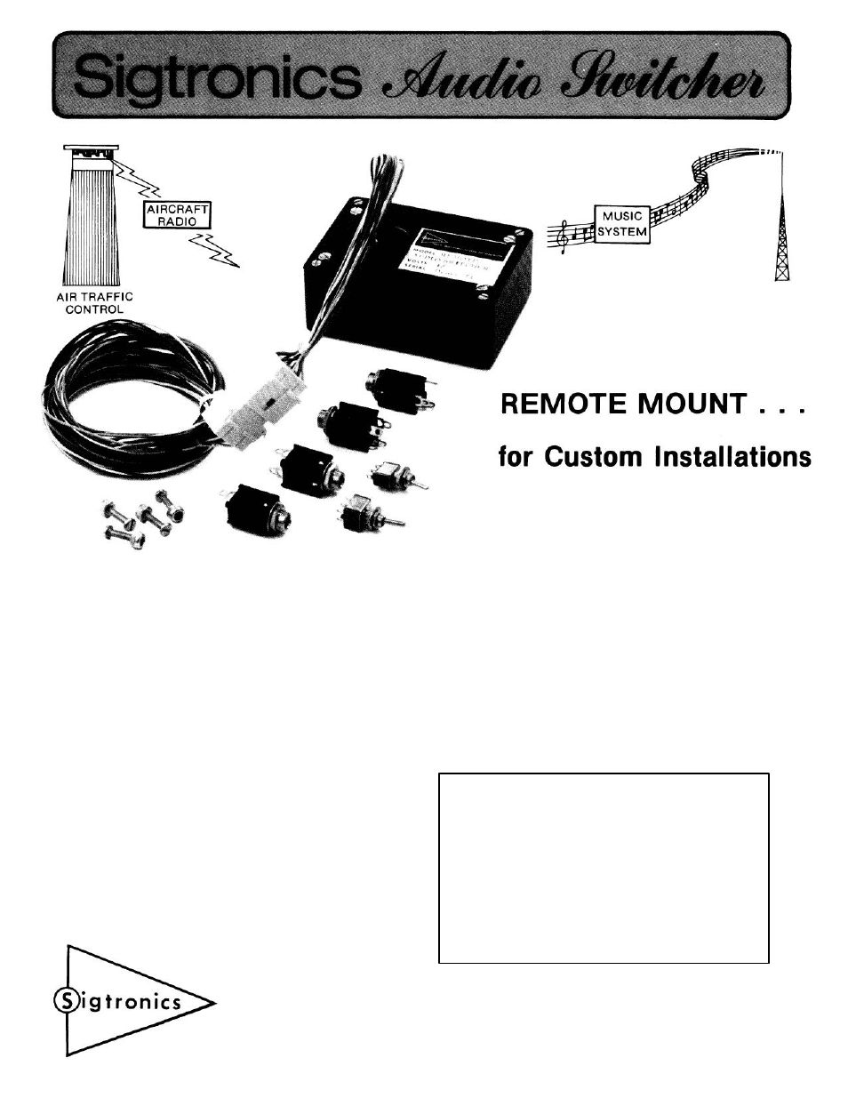 Sigtronics RES User Manual | 2 pages