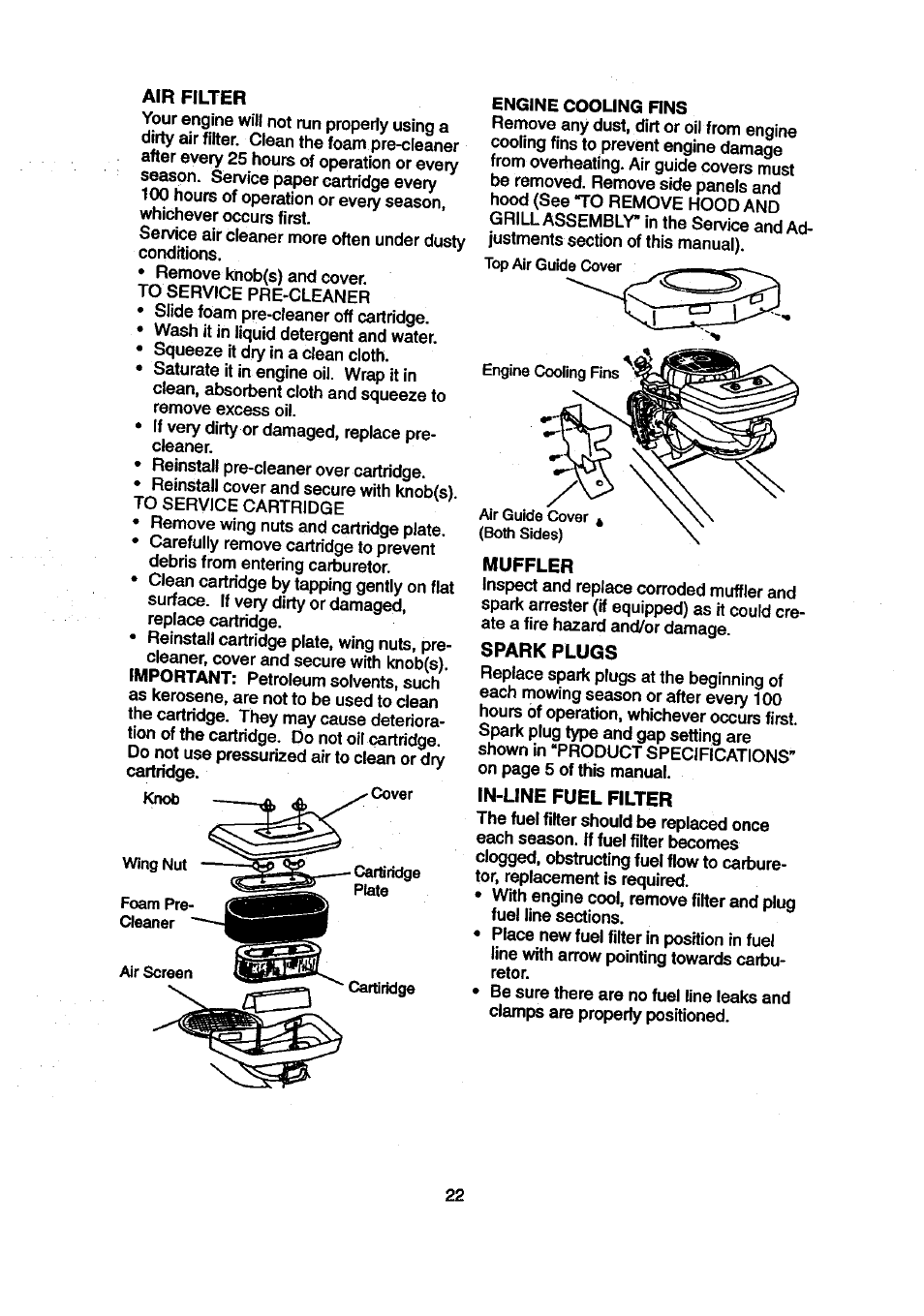 Craftsman 917.270840 User Manual | Page 22 / 60