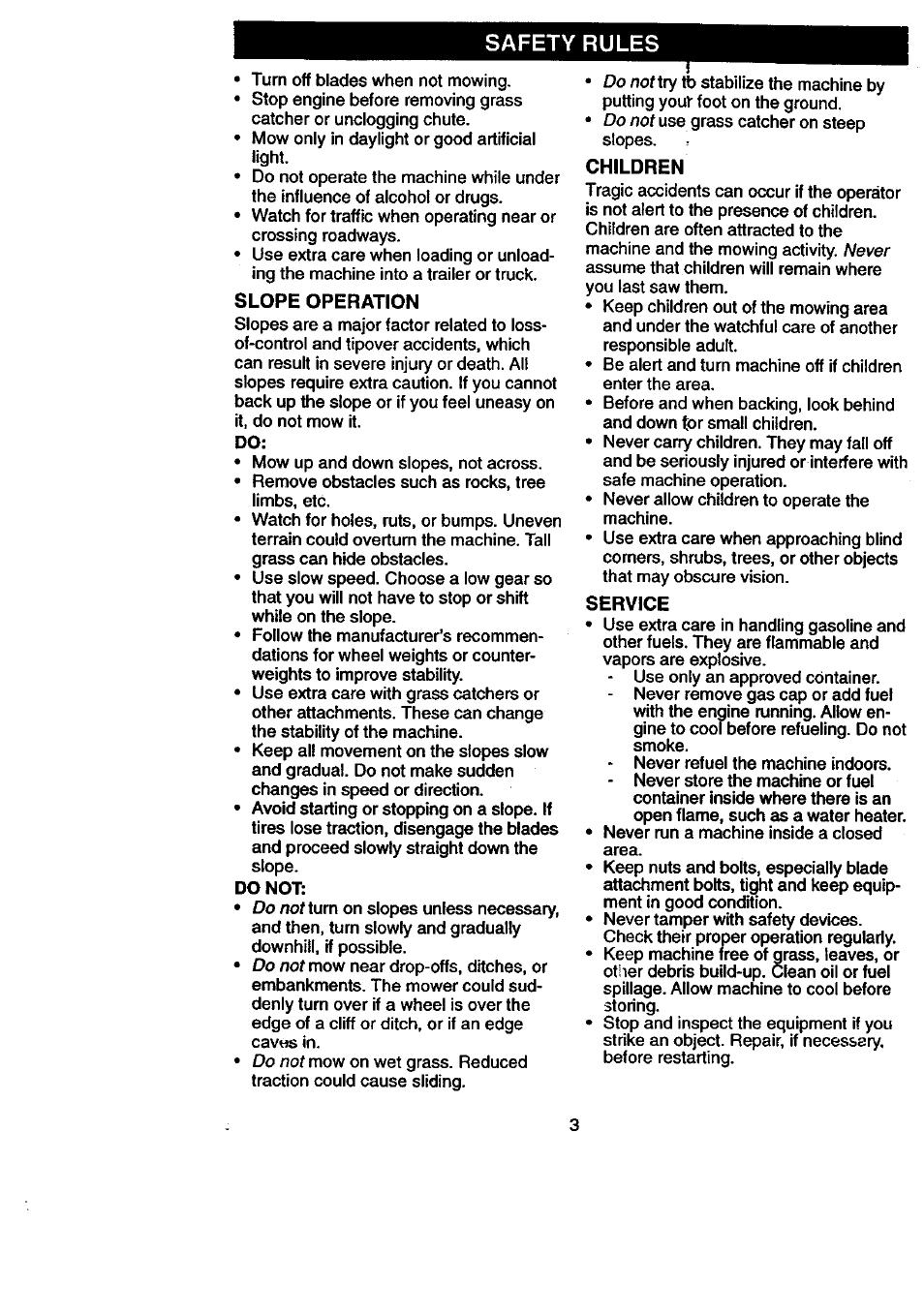 Safety rules | Craftsman 917.270840 User Manual | Page 3 / 60