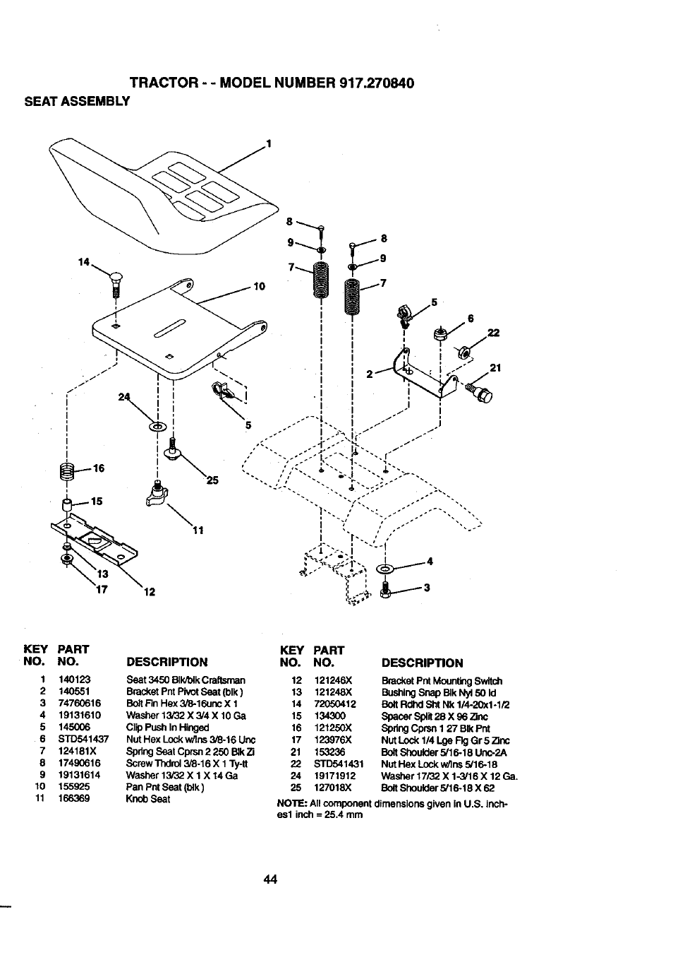 Craftsman 917.270840 User Manual | Page 44 / 60