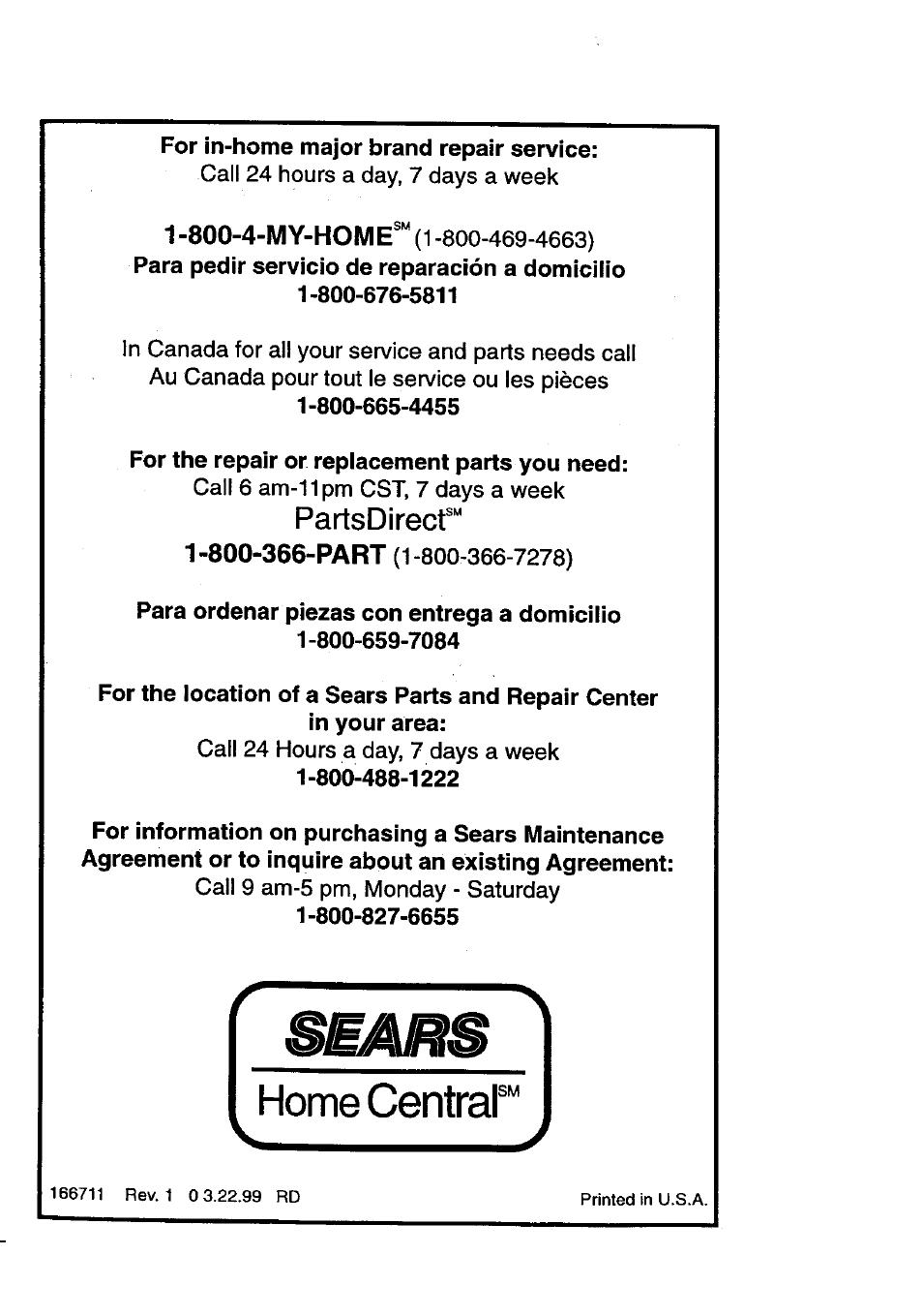 Home centrar, Partsdirecr | Craftsman 917.270840 User Manual | Page 60 / 60