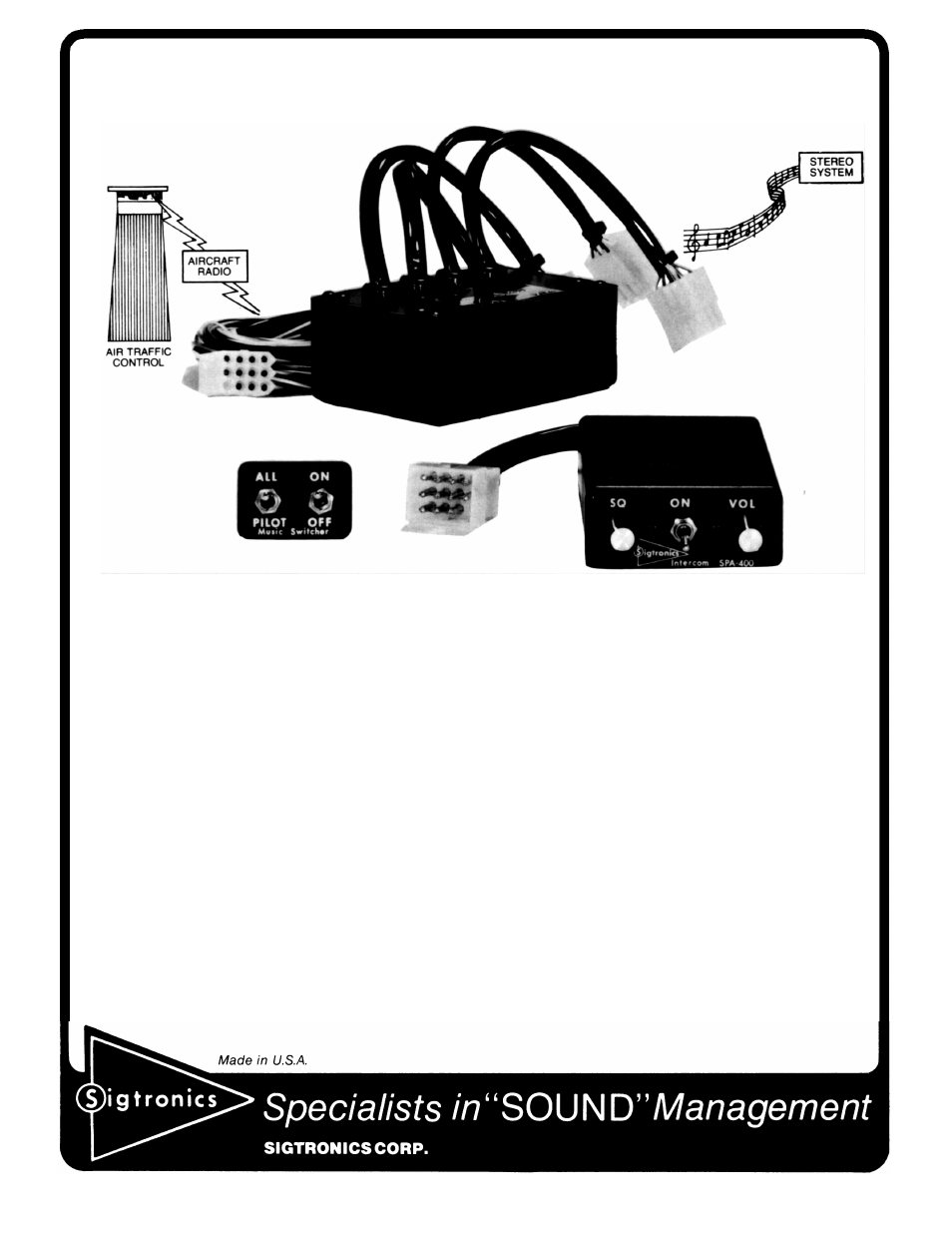 Sigtronics RES-400 User Manual | 4 pages