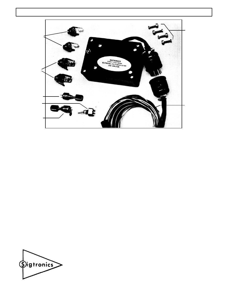 Sigtronics SRE-2 User Manual | 2 pages