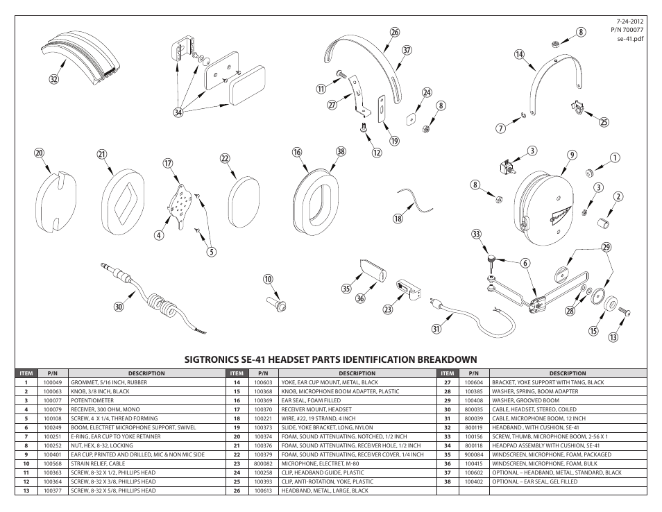 Sigtronics SE-41 User Manual | Page 2 / 2