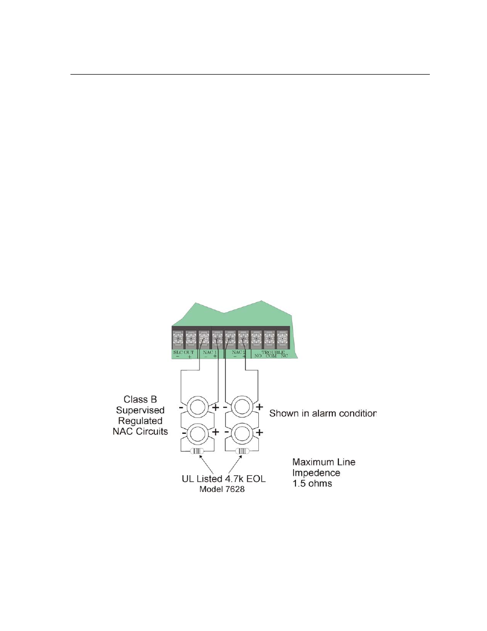 9 notification appliance/auxiliary power circuits, 1 conventional notification appliance circuit, Notification appliance/auxiliary power circuits | SilentKnight 5600 User Manual | Page 50 / 114