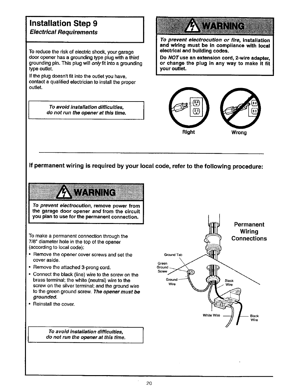 Installation step 9 | Craftsman 139.53975SRT User Manual | Page 20 / 40