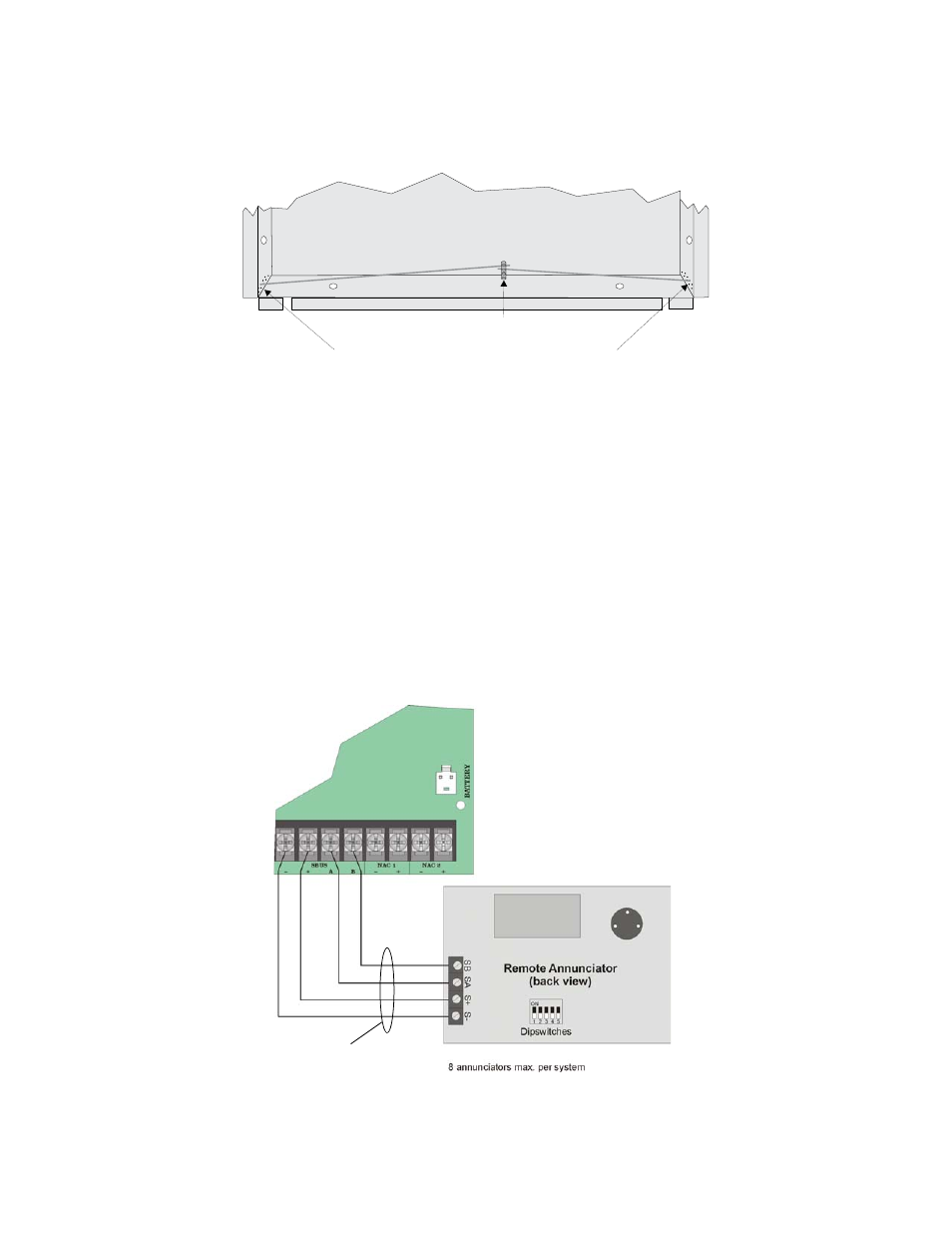 2 surface mounting, 2 model 5860 connection to the panel, On 4.5.2) | SilentKnight 5700 User Manual | Page 43 / 180
