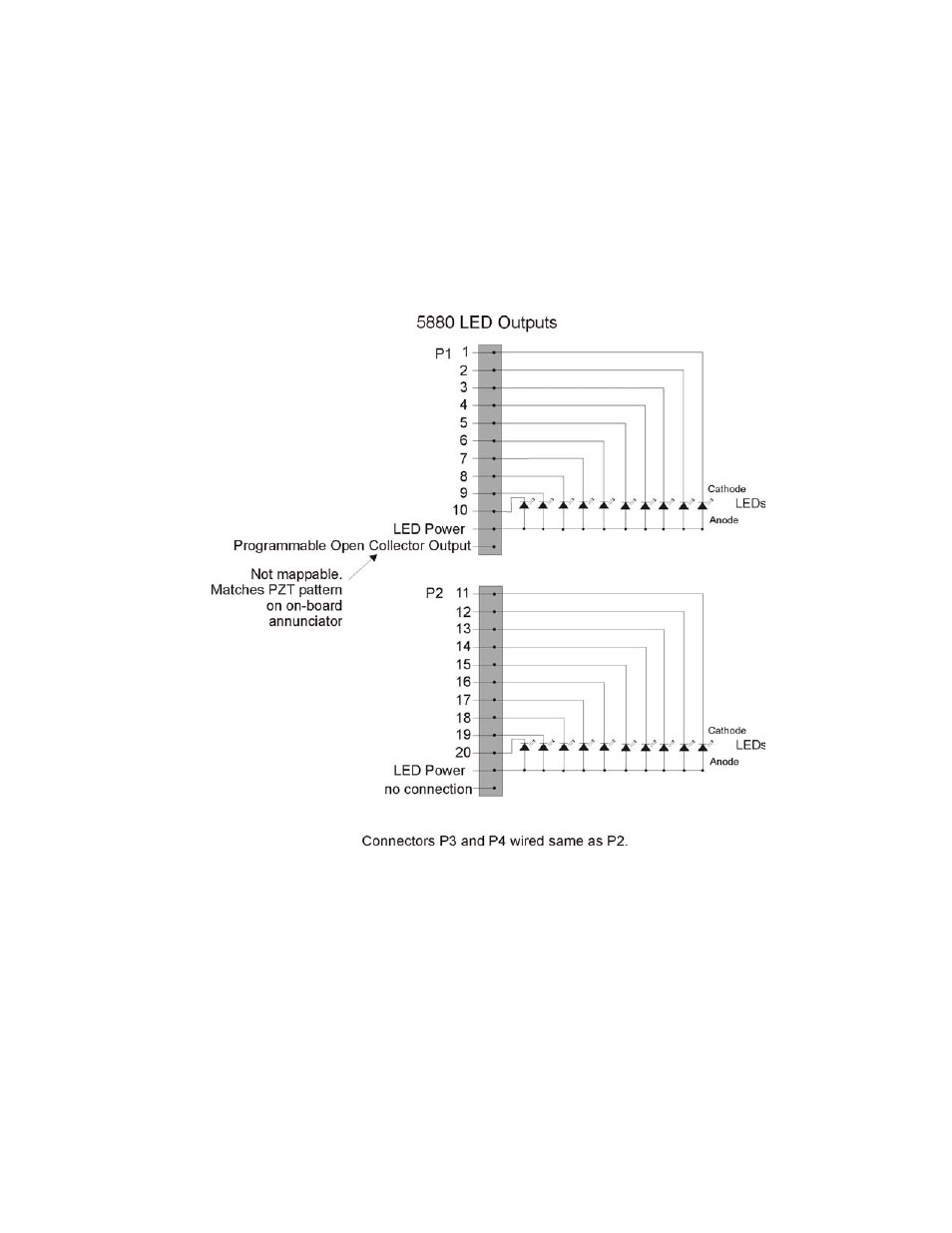 3 led wiring, 4 dry contact wiring, 3 led wiring -19 4.7.4 dry contact wiring -19 | SilentKnight 5700 User Manual | Page 48 / 180