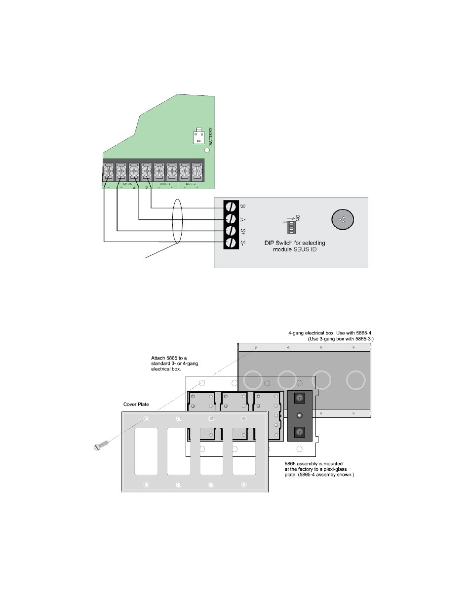 1 facp connection, 2 5865 mounting, 1 facp connection -21 4.8.2 5865 mounting -21 | SilentKnight 5700 User Manual | Page 50 / 180