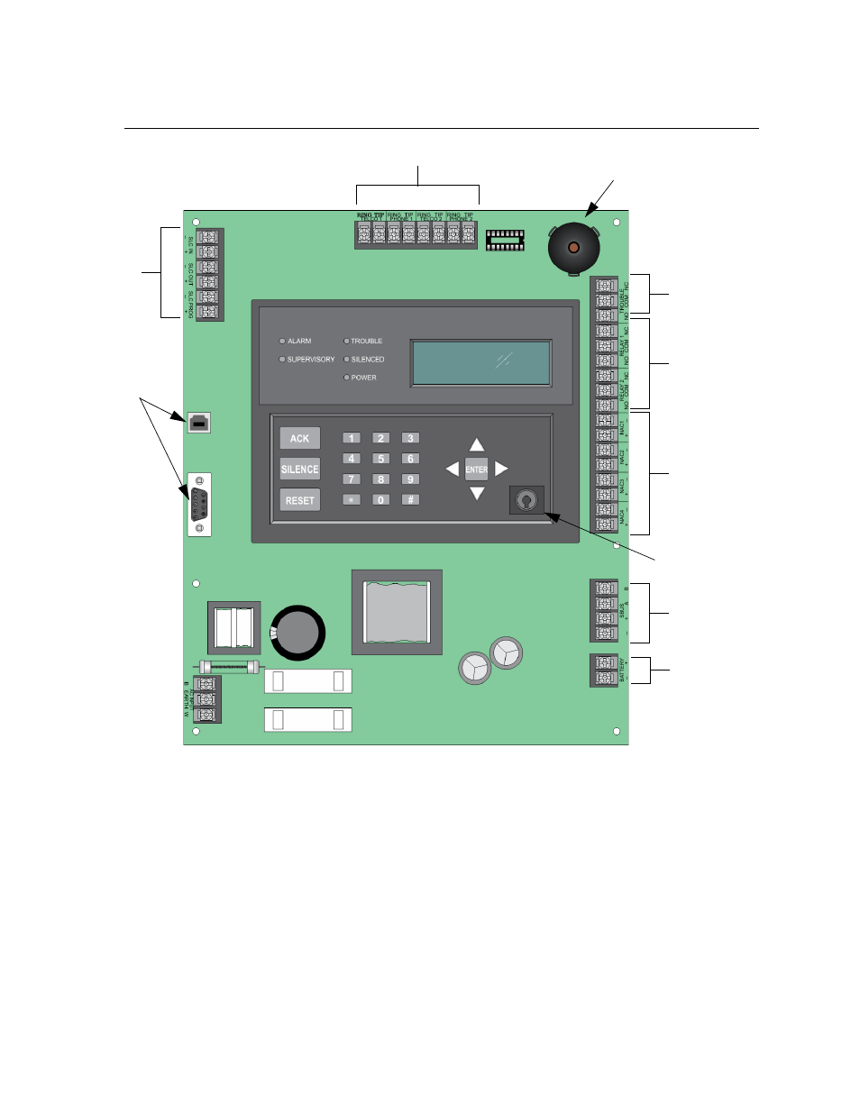5 board assembly diagram, Board assembly diagram -4 | SilentKnight 5808 User Manual | Page 21 / 180