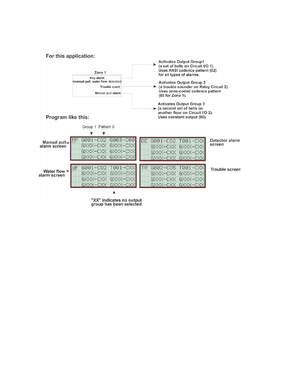 4 cadence patterns, Section 7.3.1.4, 4, section 7.3.1.5 | Ion 7.3.1.4, section 7.4.5 | SilentKnight 5820XL User Manual | Page 115 / 236