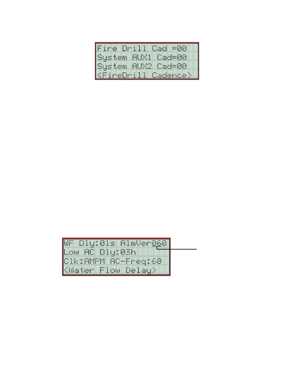 4 time options, 1 water flow delay, 2 alarm verification time | 1 water flow delay 7.6.4.2 alarm verification time, Section 7.6.4.1, Section 7.6.4.2 | SilentKnight 5820XL User Manual | Page 136 / 236