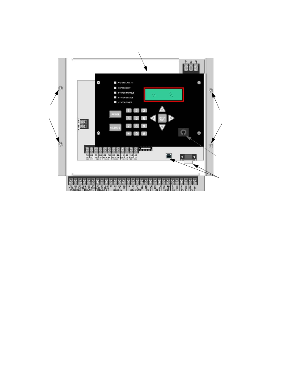 5 board assembly diagram, Board assembly diagram | SilentKnight 5820XL User Manual | Page 24 / 236