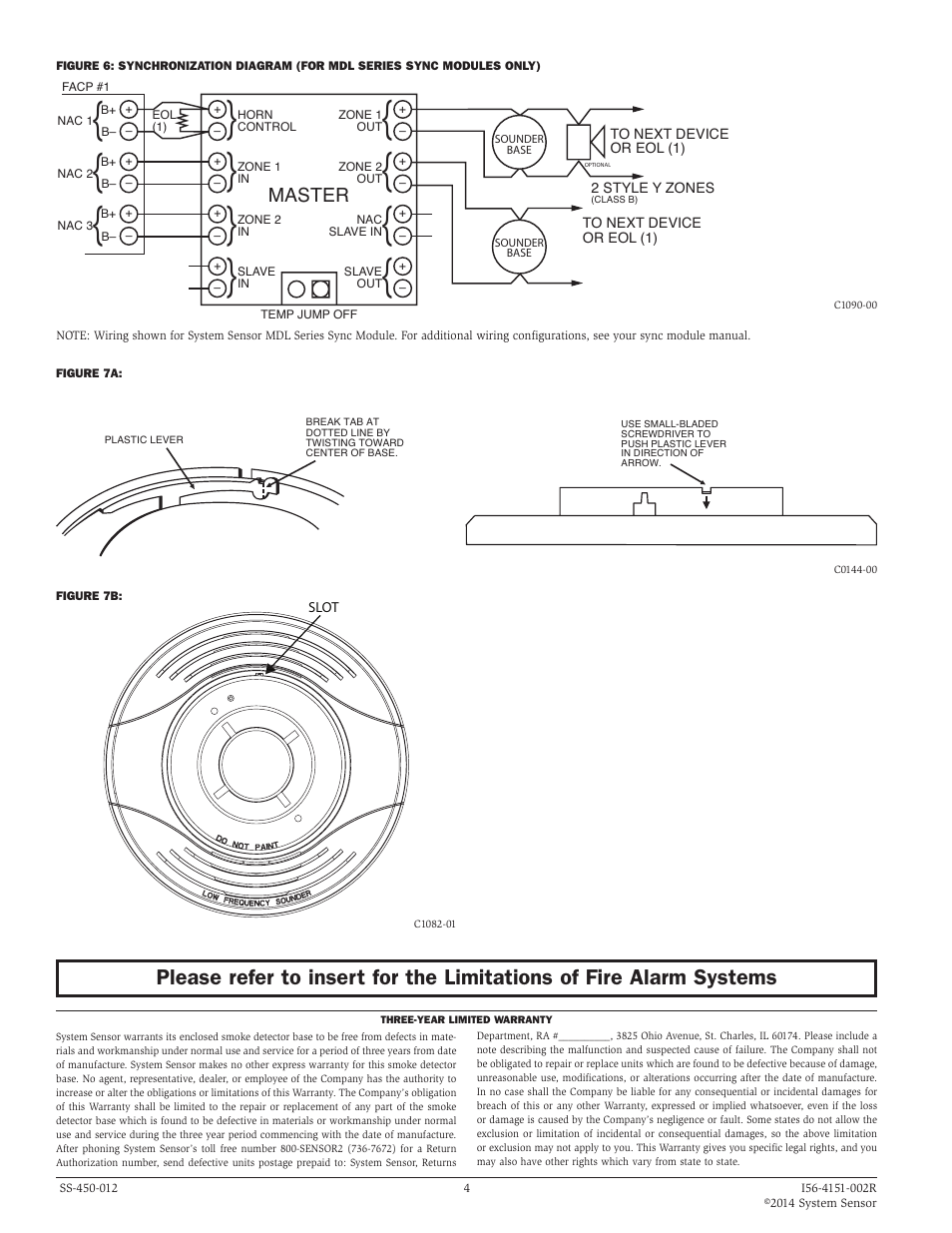 SilentKnight B200S-LF - Low Frequency Intelligent Sounder Base User Manual | Page 4 / 4