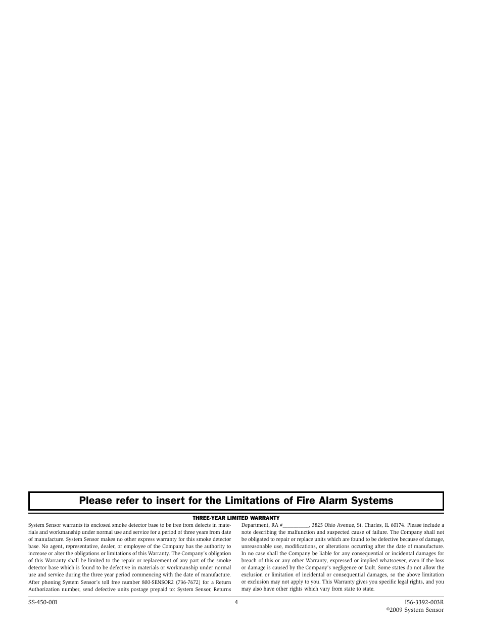 SilentKnight B200SR Sounder Base User Manual | Page 4 / 4