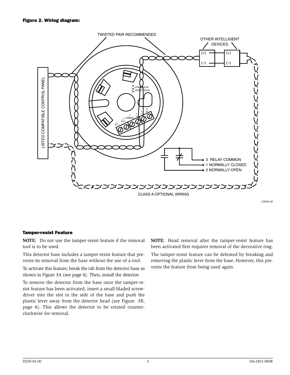 SilentKnight B224RB 6 Mounting Base w/Built-in Relay User Manual | Page 3 / 4