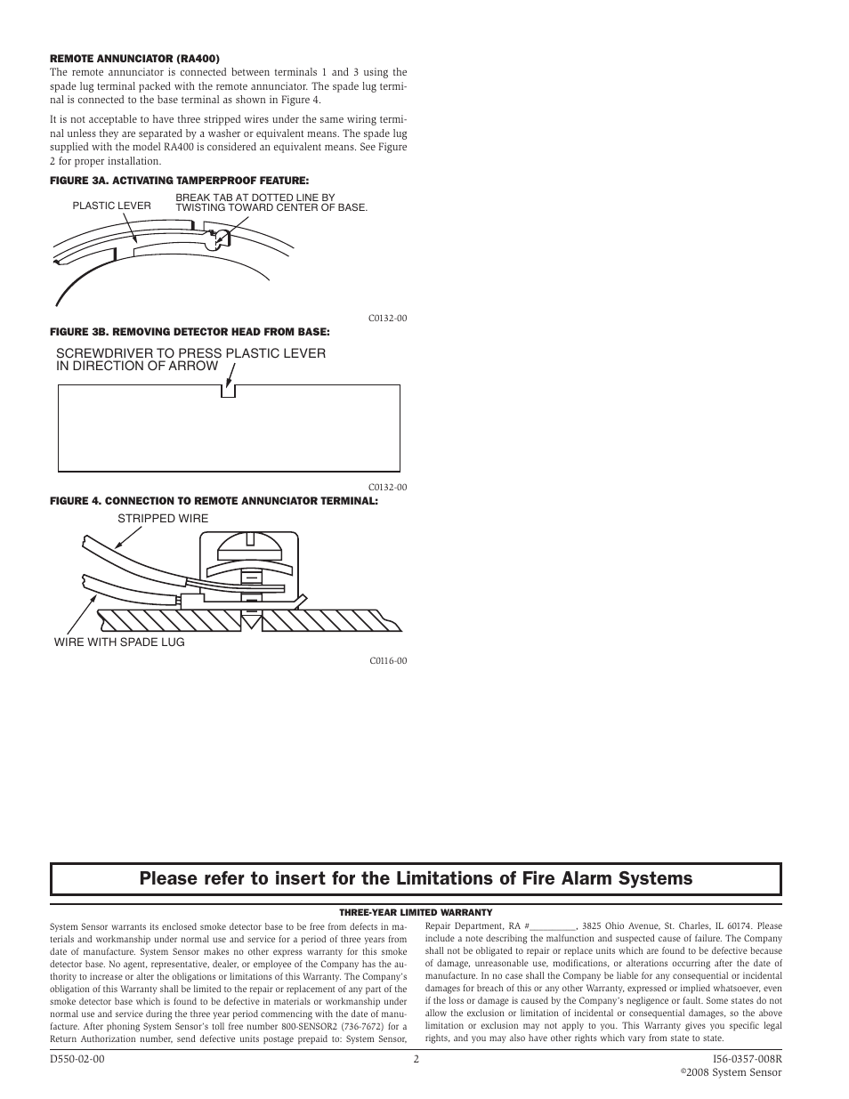 SilentKnight B501 4 Mounting Base User Manual | Page 2 / 2
