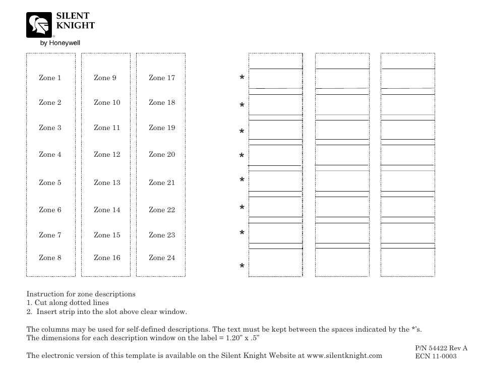 SilentKnight FFT User Manual | 1 page