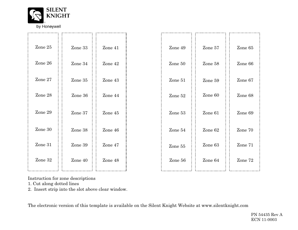 SilentKnight FFT-24 User Manual | 2 pages