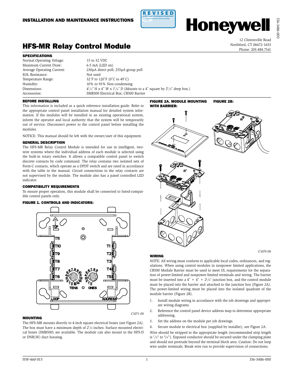 SilentKnight HFS-MR User Manual | 2 pages