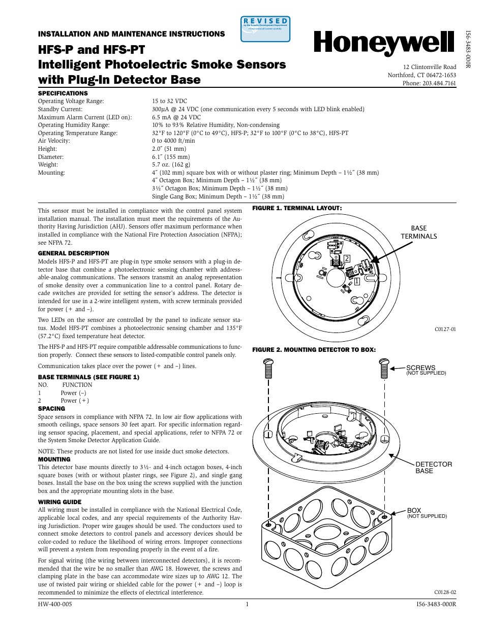SilentKnight HFS-PT User Manual | 4 pages