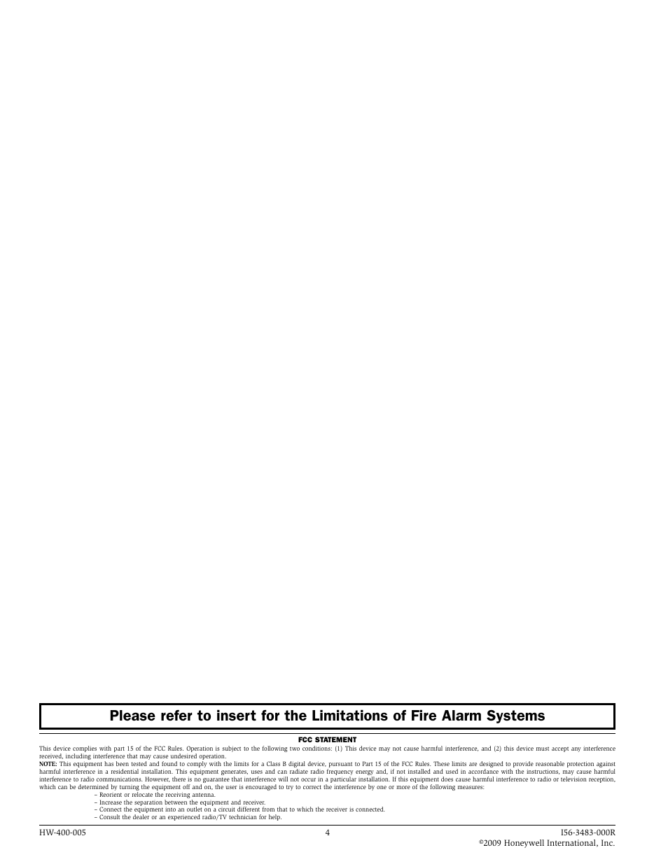 SilentKnight HFS-PT User Manual | Page 4 / 4