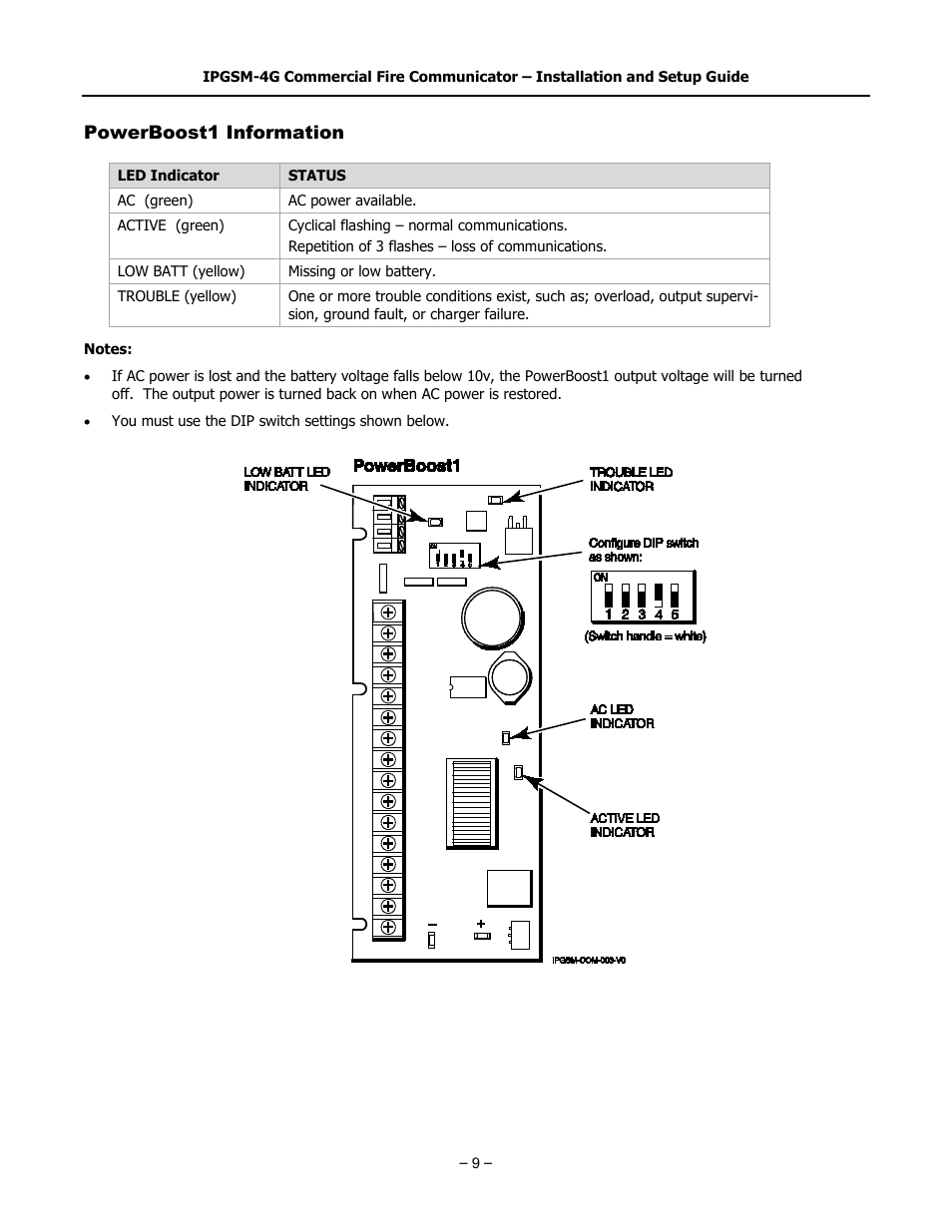 Powerboost1 information | SilentKnight IPGSM-4G User Manual | Page 11 / 16