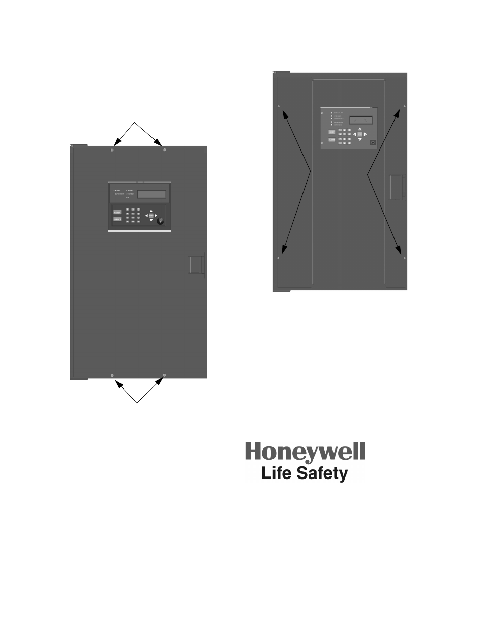 Dead-front installation | SilentKnight Plex 2 Door Option User Manual | Page 2 / 2