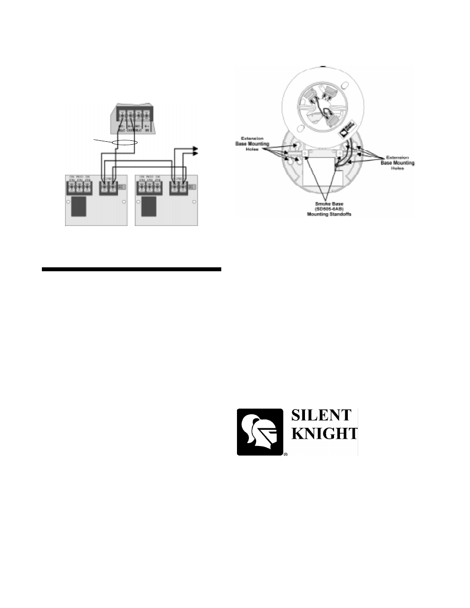 Mounting the sd505-6rb | SilentKnight SD505-6RB 6 Relay Base User Manual | Page 2 / 2