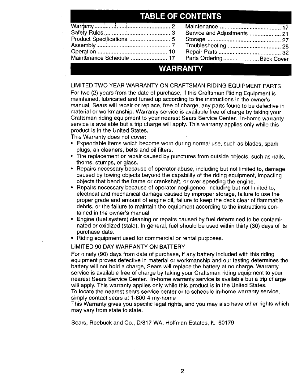 Craftsman 917.270751 User Manual | Page 2 / 60
