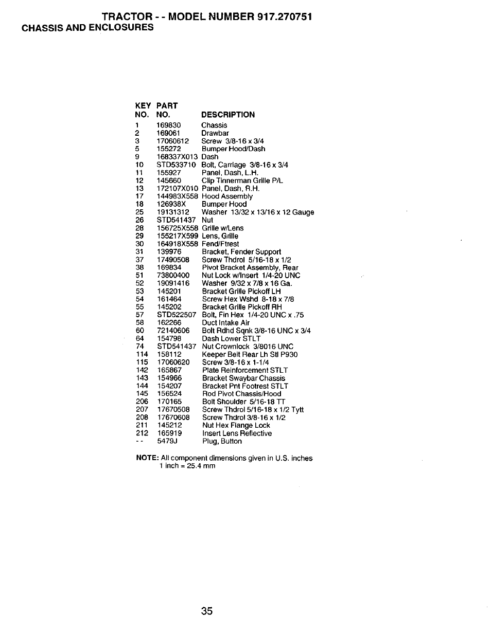 Tractor | Craftsman 917.270751 User Manual | Page 35 / 60