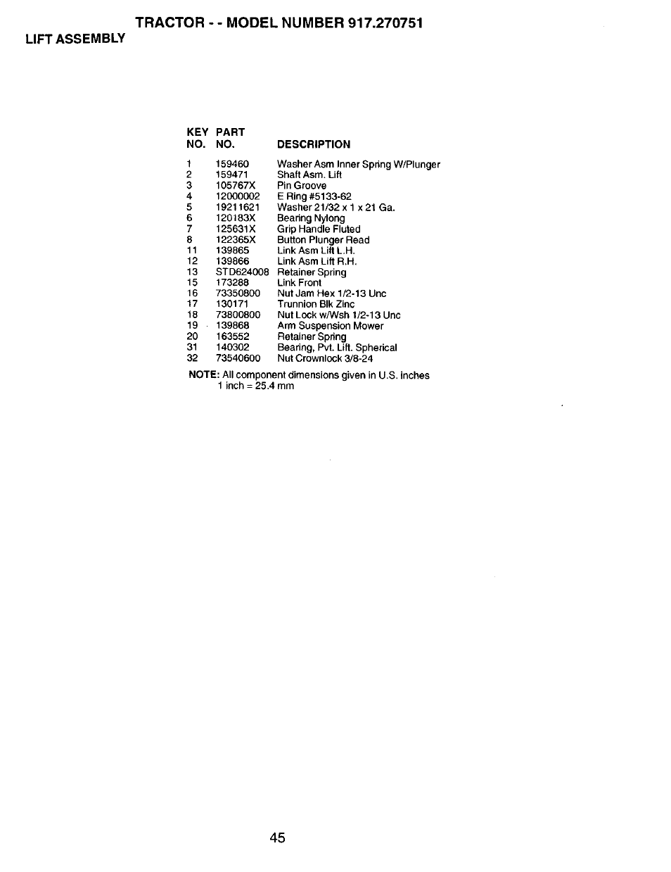 Craftsman 917.270751 User Manual | Page 45 / 60
