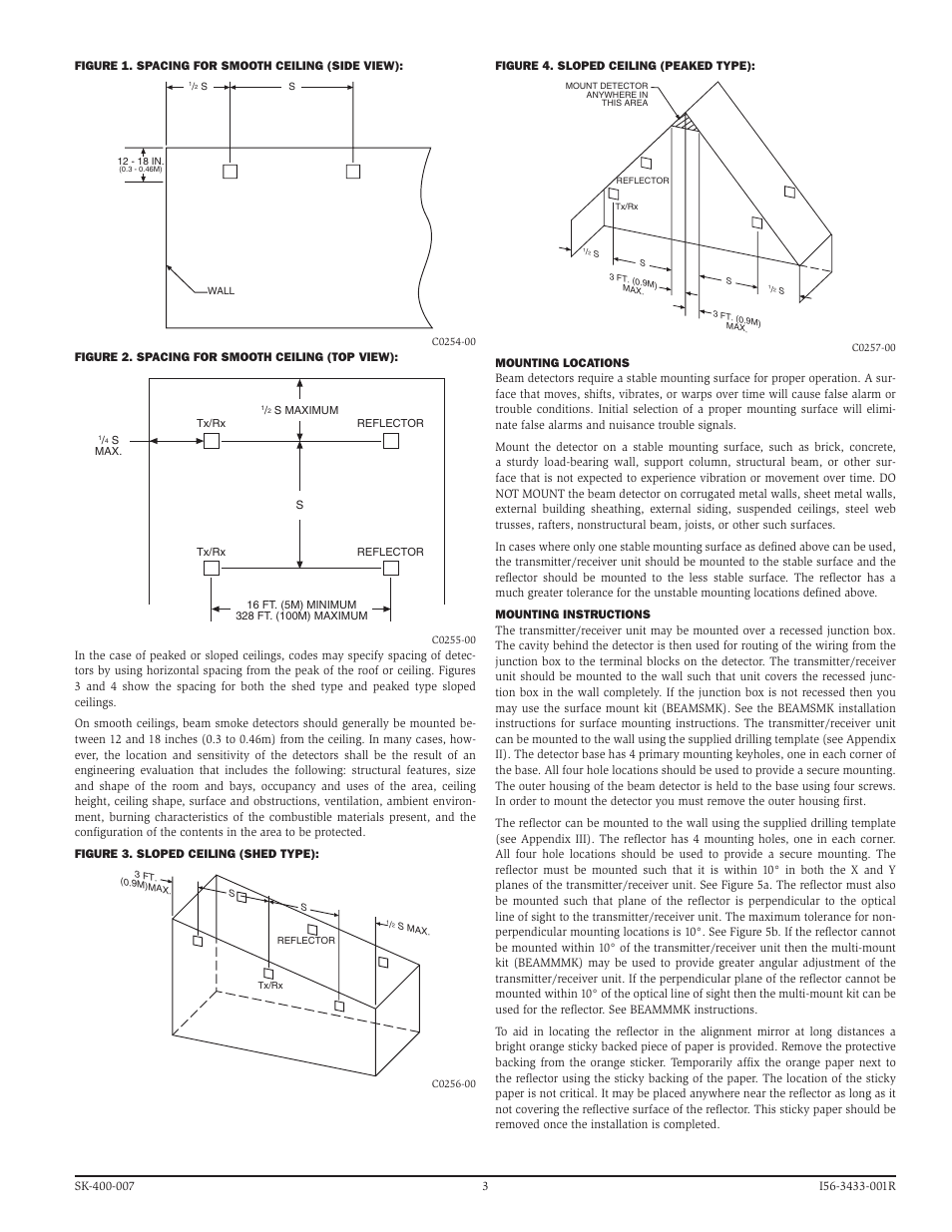 SilentKnight SK-Beam / SK-Beam-T Addressable Beam Smoke Detector w/Test User Manual | Page 3 / 15