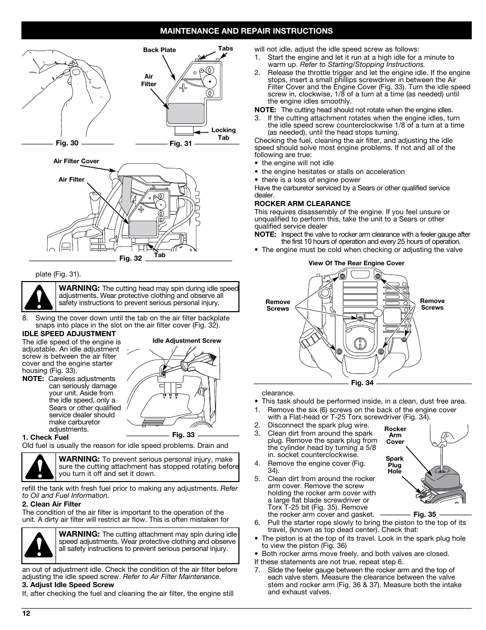 Craftsman 316.79191 User Manual | Page 12 / 40