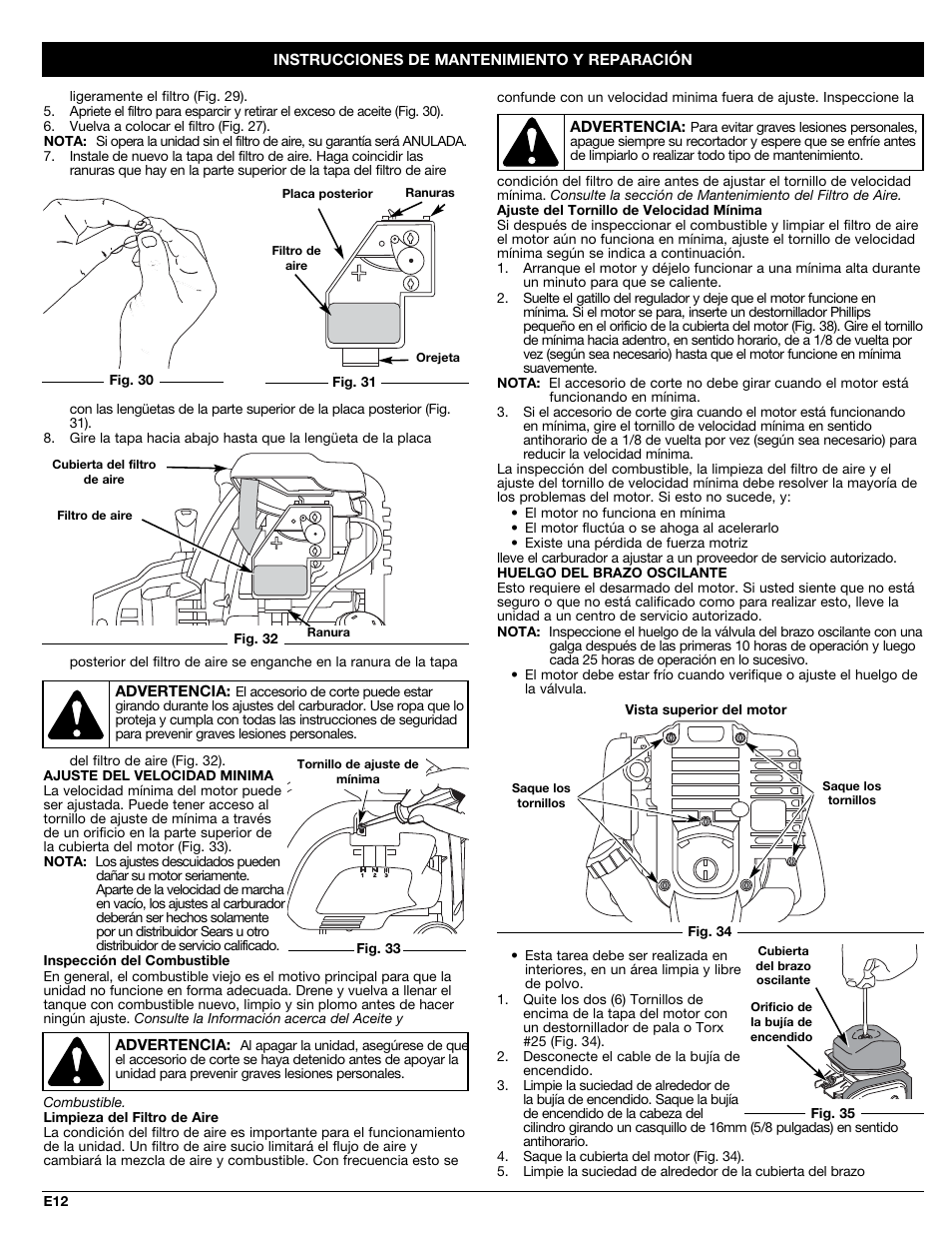 Craftsman 316.79191 User Manual | Page 30 / 40