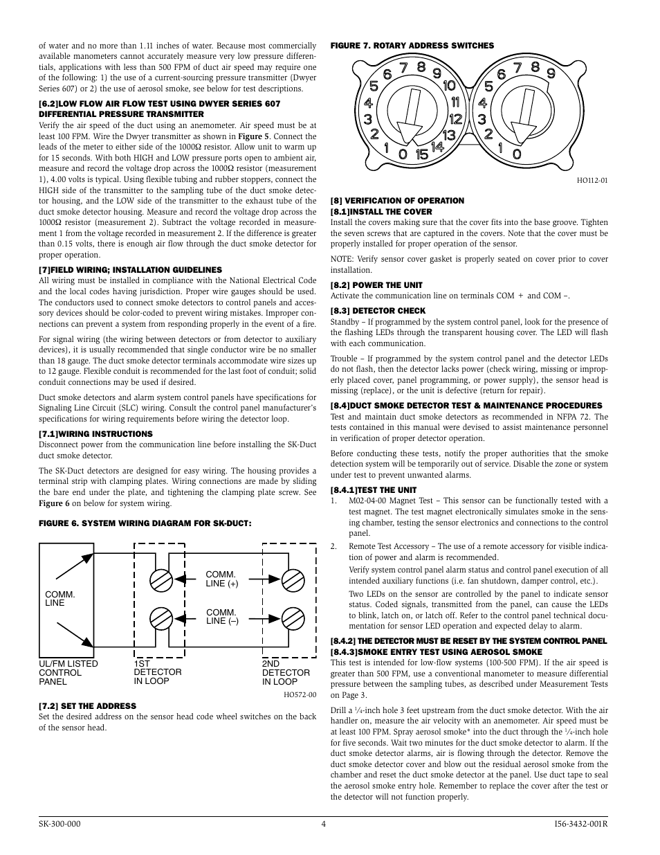 SilentKnight SK-Duct Addressable Photoelectric Duct Detector User Manual | Page 4 / 6