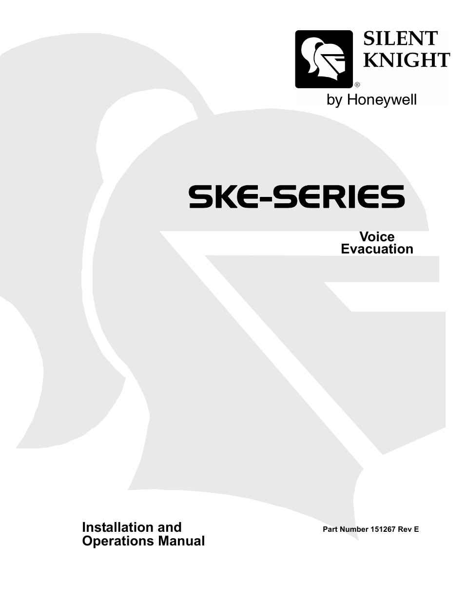 SilentKnight SKE-450 Voice Evacuation Control Panel User Manual | 76 pages