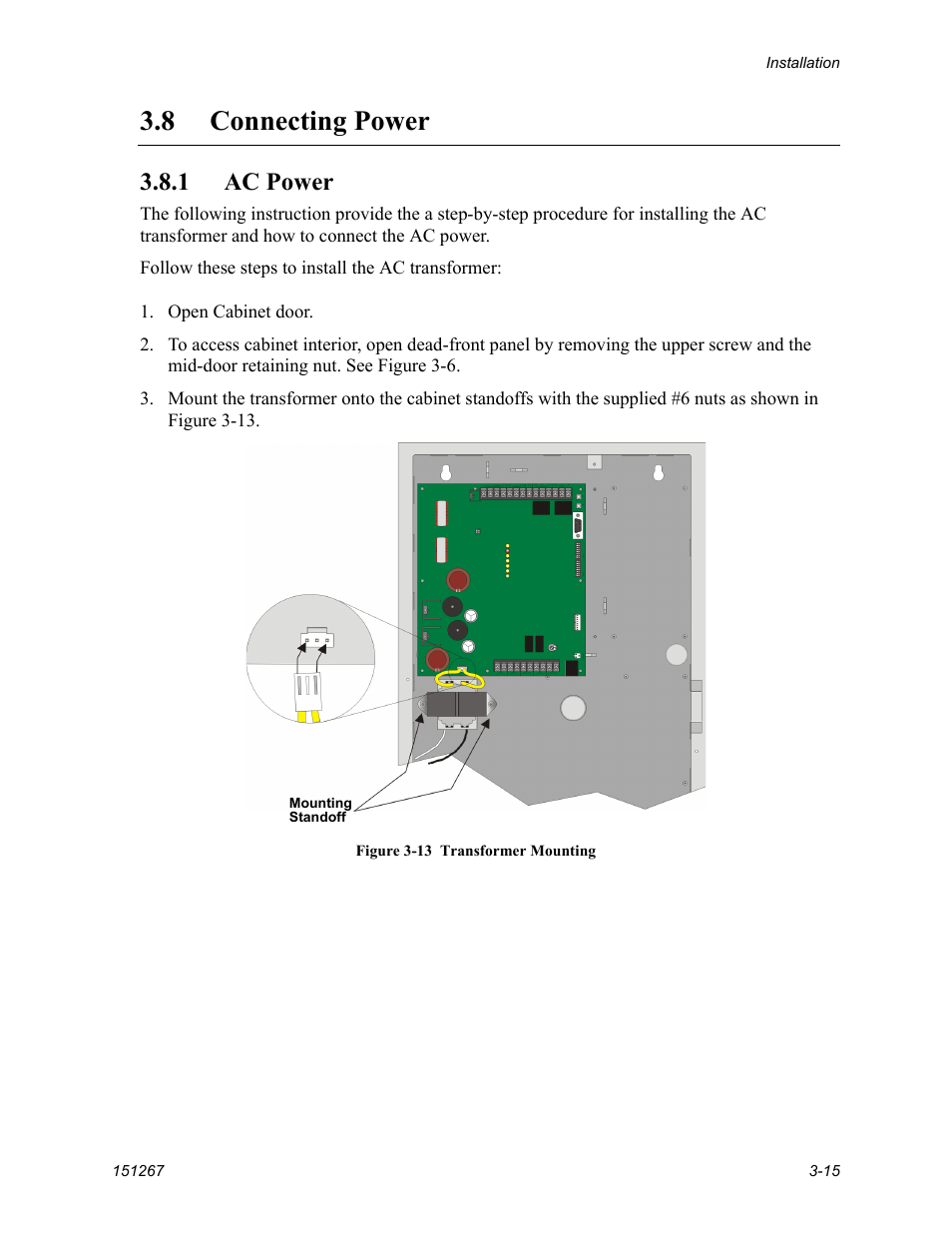 Connecting power -15, 1 ac power -15, 8 connecting power | 1 ac power | SilentKnight SKE-450 Voice Evacuation Control Panel User Manual | Page 25 / 76