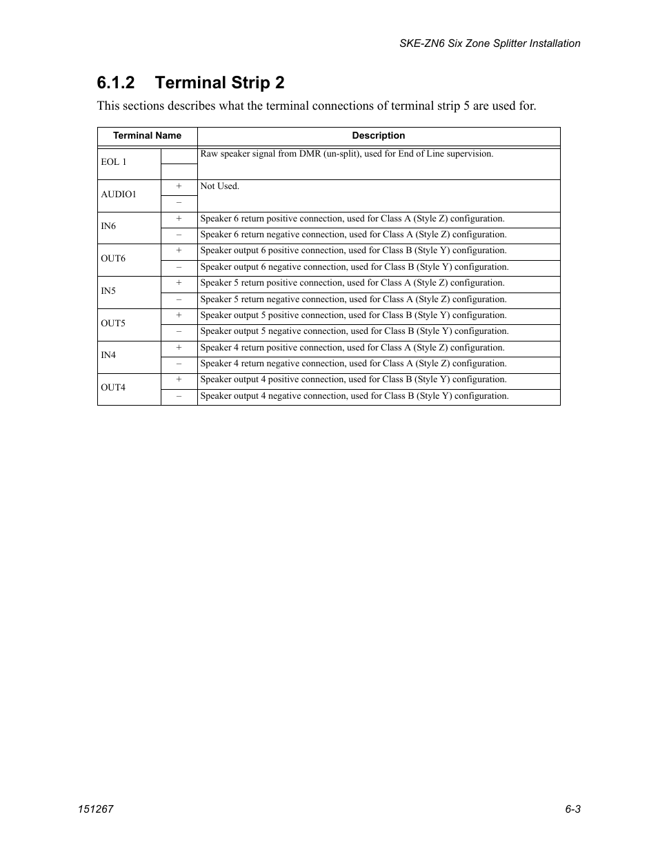 2 terminal strip 2 -3, 2 terminal strip 2 | SilentKnight SKE-450 Voice Evacuation Control Panel User Manual | Page 47 / 76