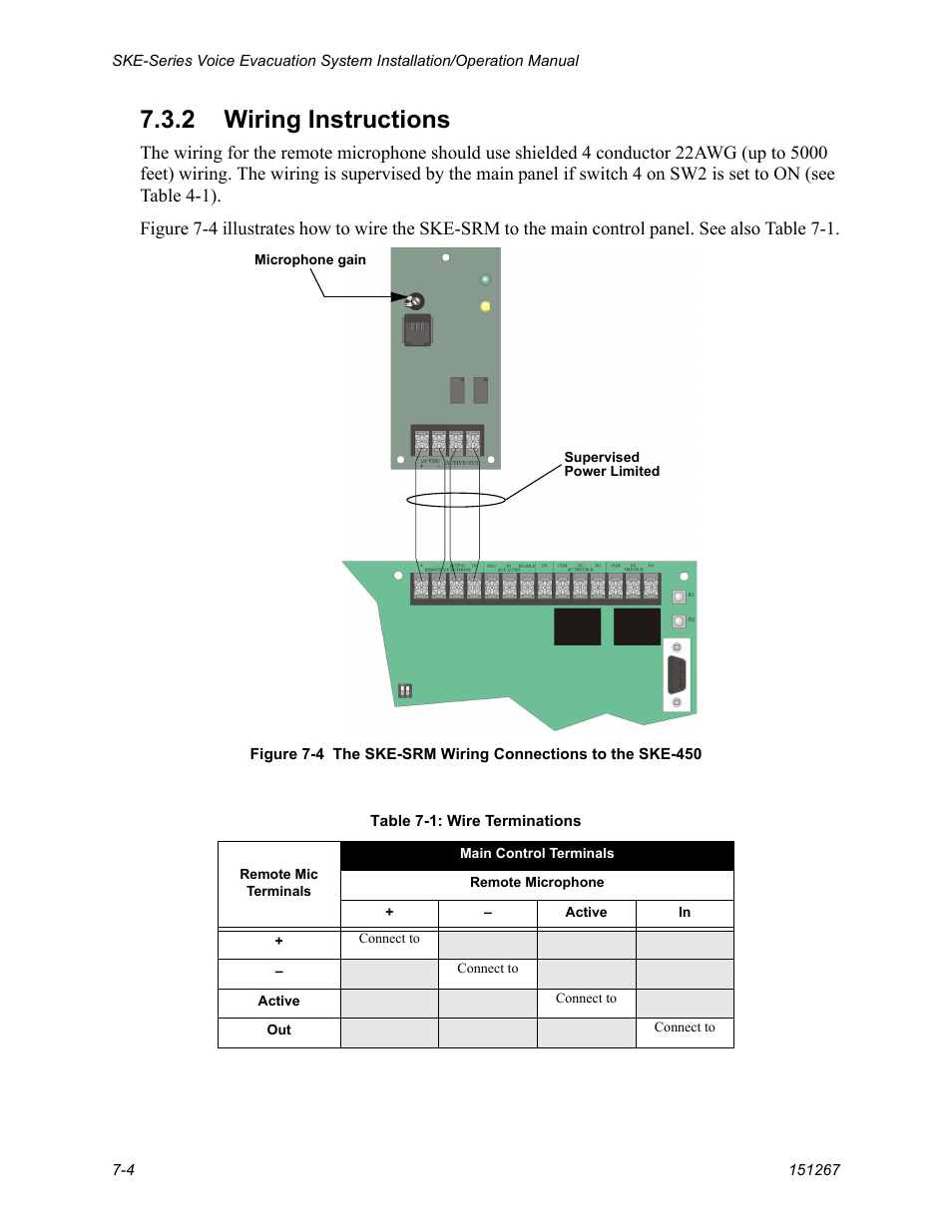 2 wiring instructions -4, 2 wiring instructions | SilentKnight SKE-450 Voice Evacuation Control Panel User Manual | Page 58 / 76
