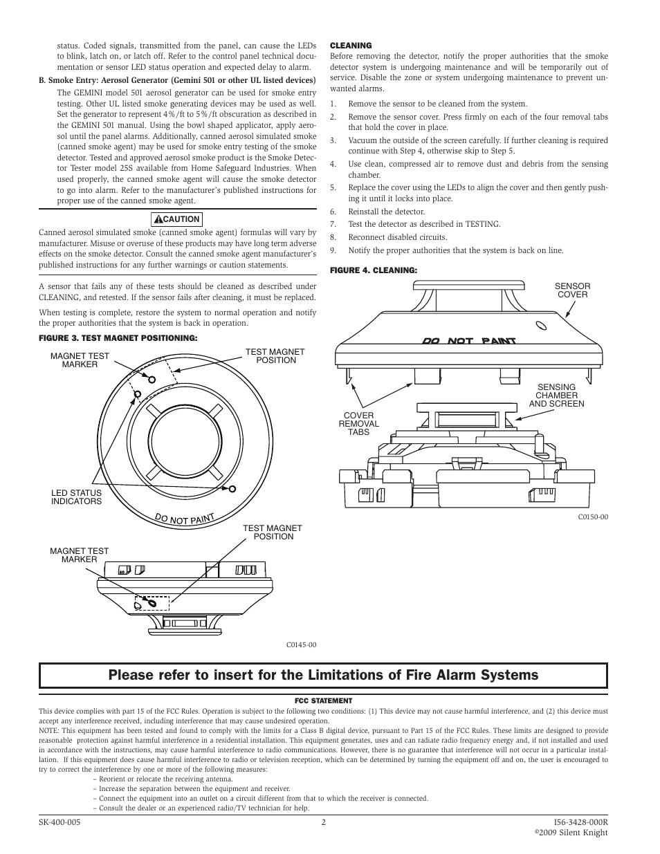 SilentKnight SK-Ion Addressable Ionization Smoke Detector User Manual | Page 2 / 2