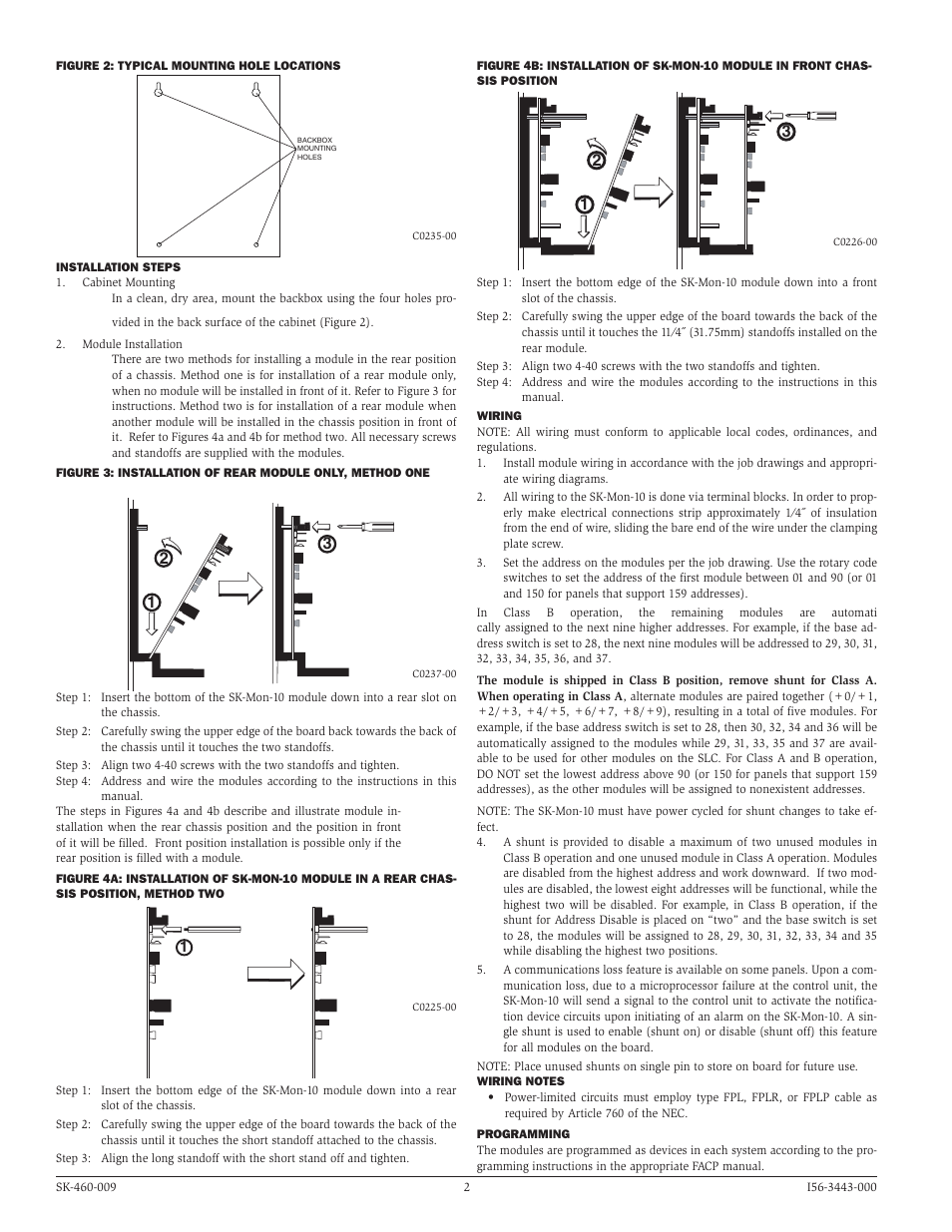 SilentKnight SK-Mon-10 Addressable Ten Input Monitor Module User Manual | Page 2 / 3
