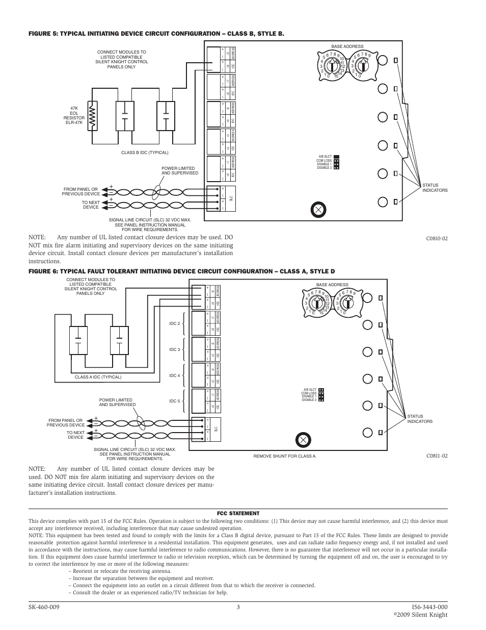 SilentKnight SK-Mon-10 Addressable Ten Input Monitor Module User Manual | Page 3 / 3