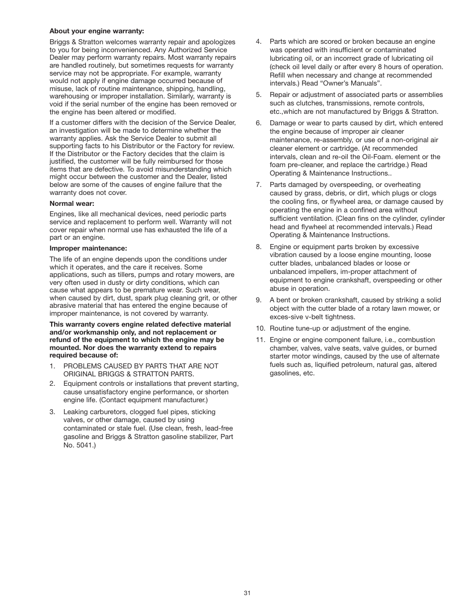 Craftsman MGP-769010 User Manual | Page 31 / 52