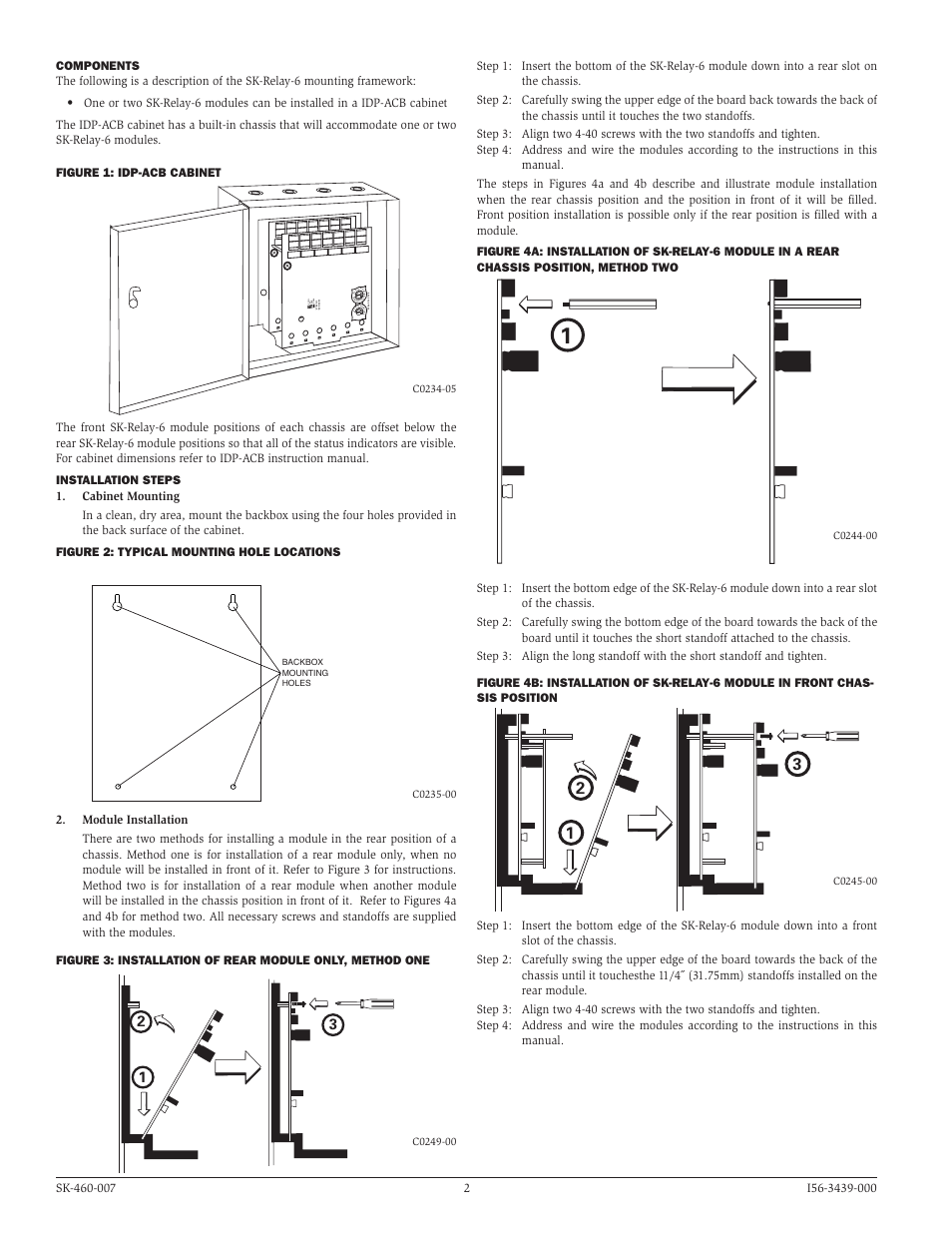 None one two three | SilentKnight SK-Relay-6 Addressable Six Relay Module User Manual | Page 2 / 3