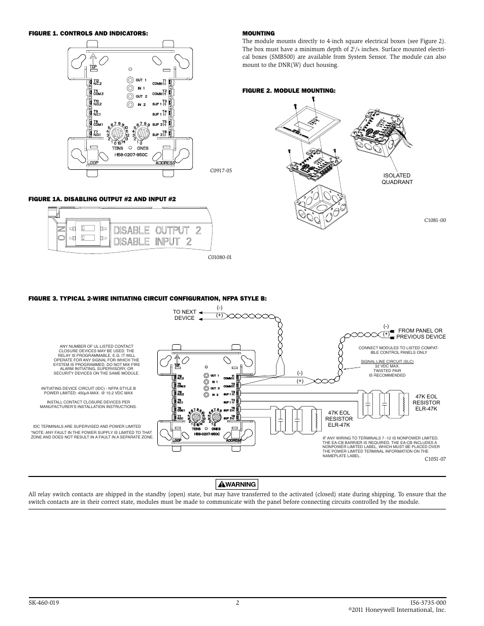 SilentKnight SK-Relaymon-2 Dual Monitor Module with 2 Relay Outputs User Manual | Page 2 / 2