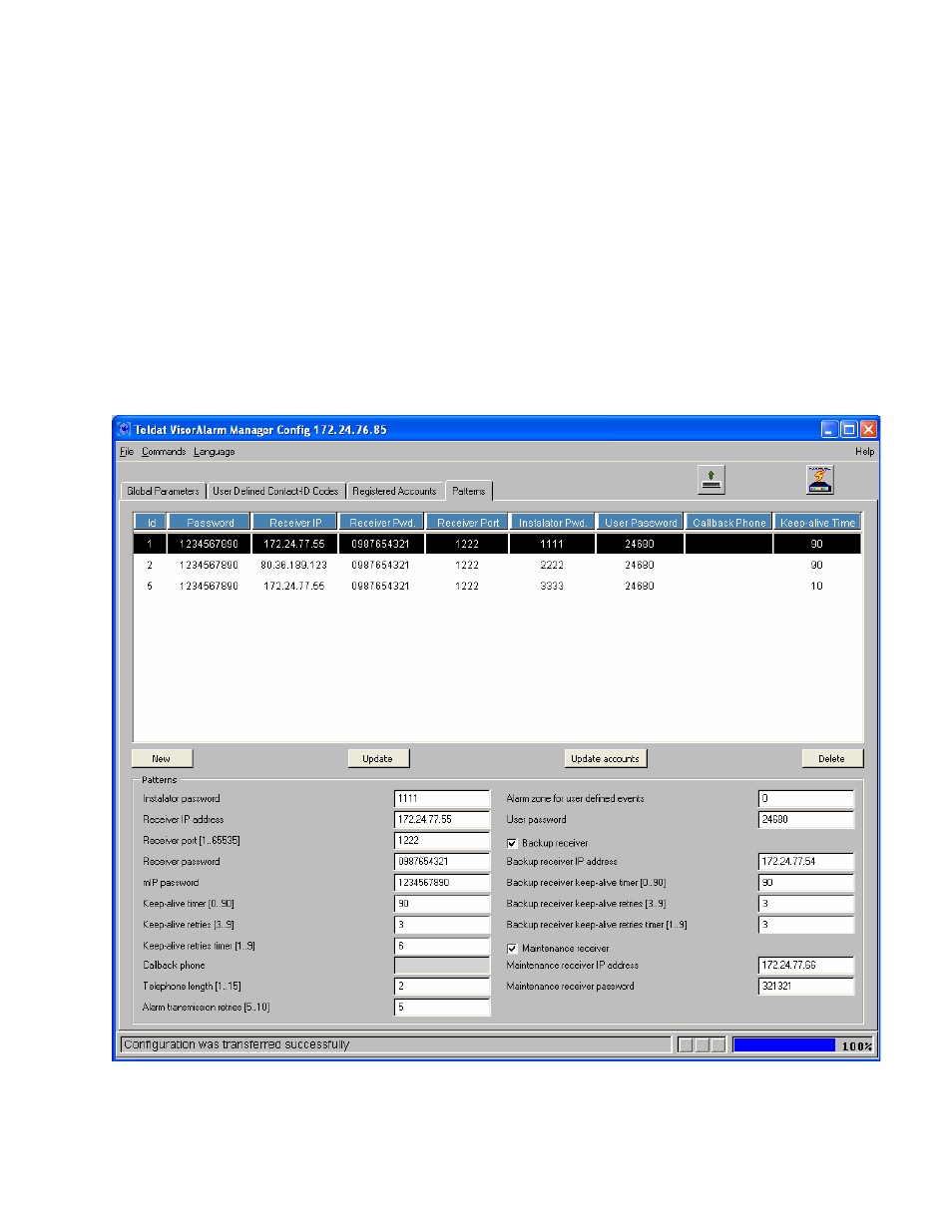 SilentKnight Using Configuration Patterns to ease receiver administration User Manual | 2 pages