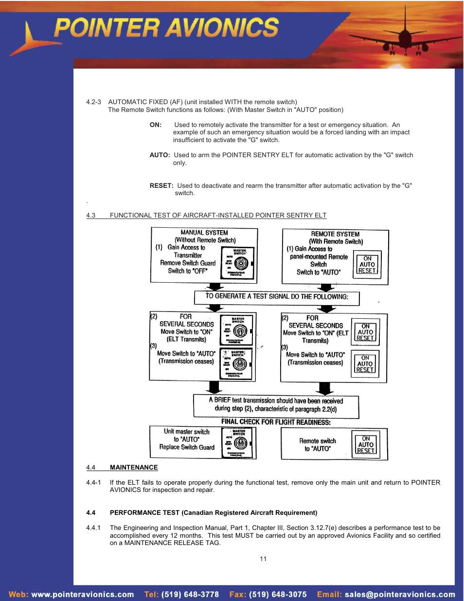 SkyHunter406 4000-10 AP User Manual | Page 11 / 16